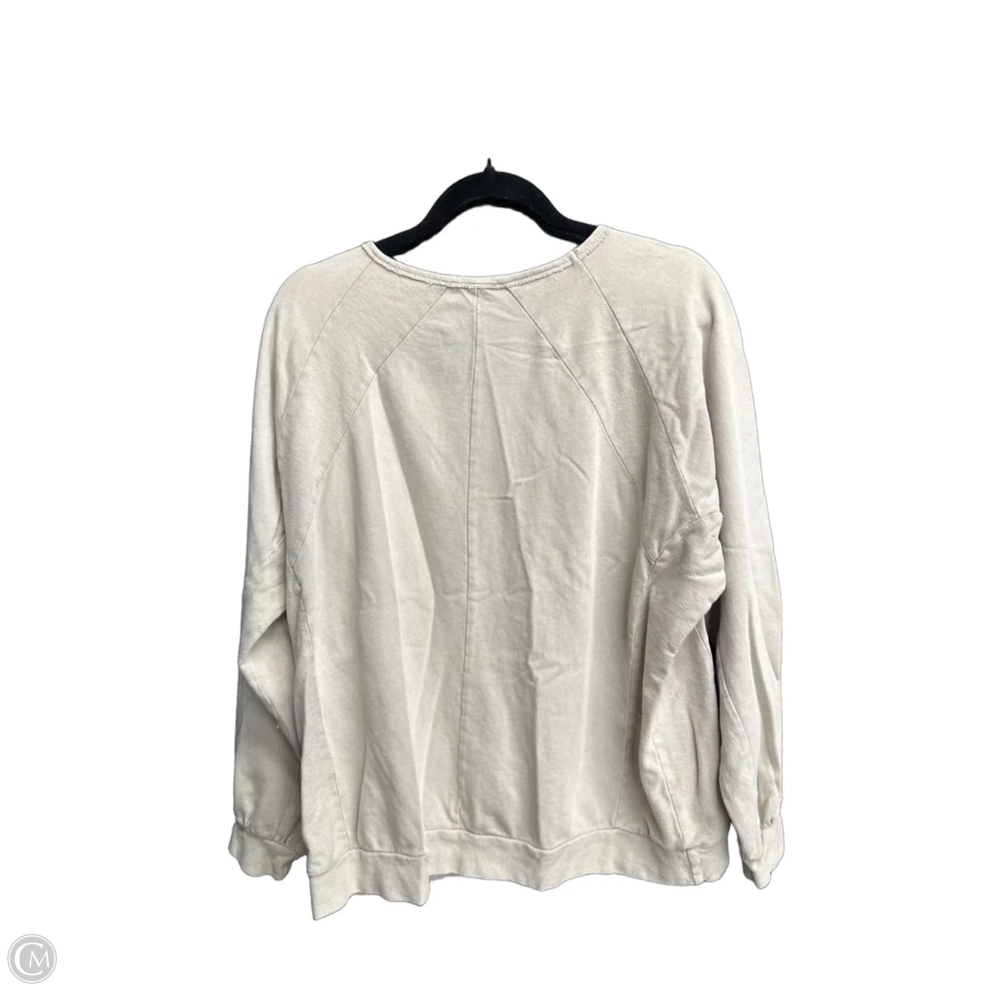 Top Long Sleeve By Easel In Beige, Size: S
