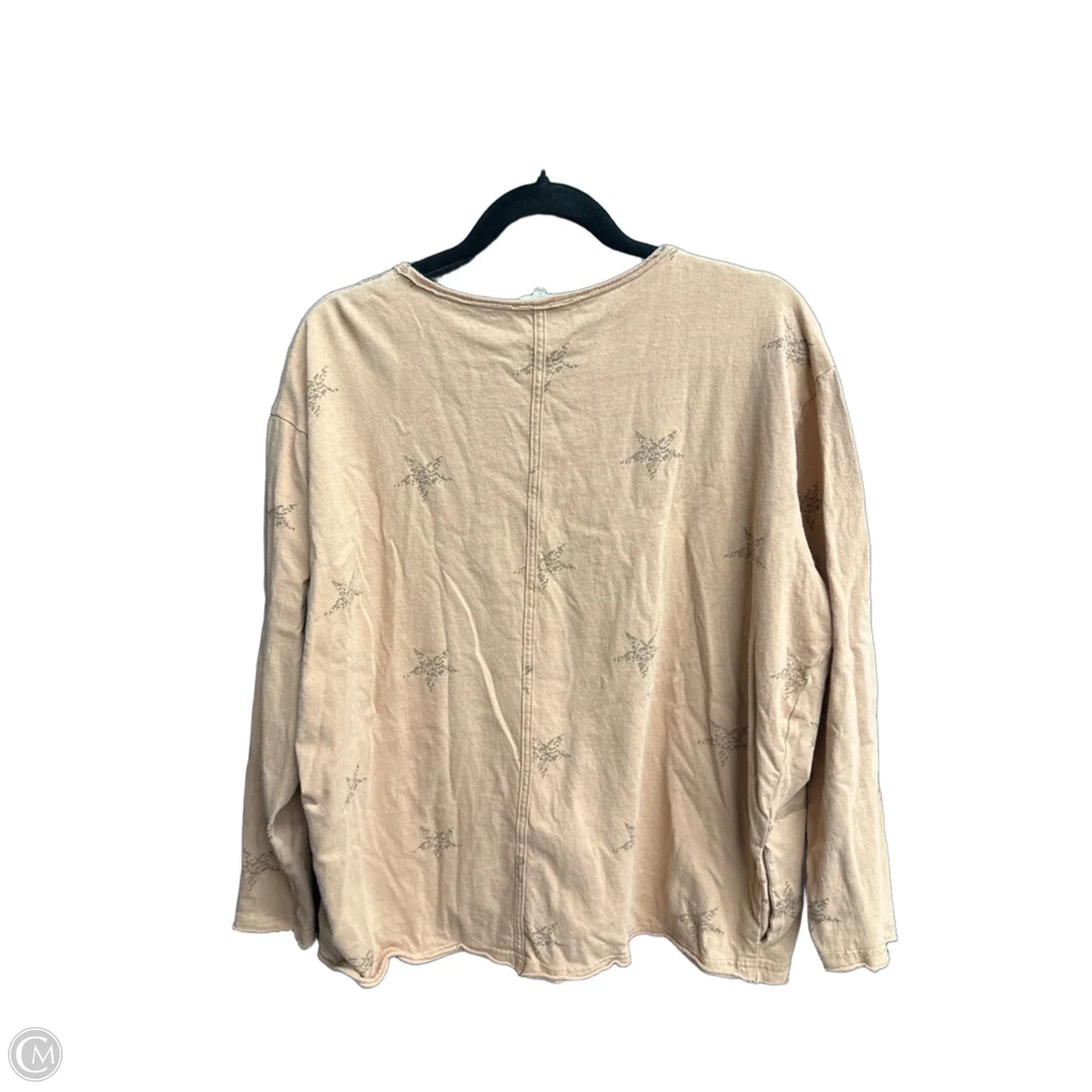 Top Long Sleeve By Easel In Orange, Size: S