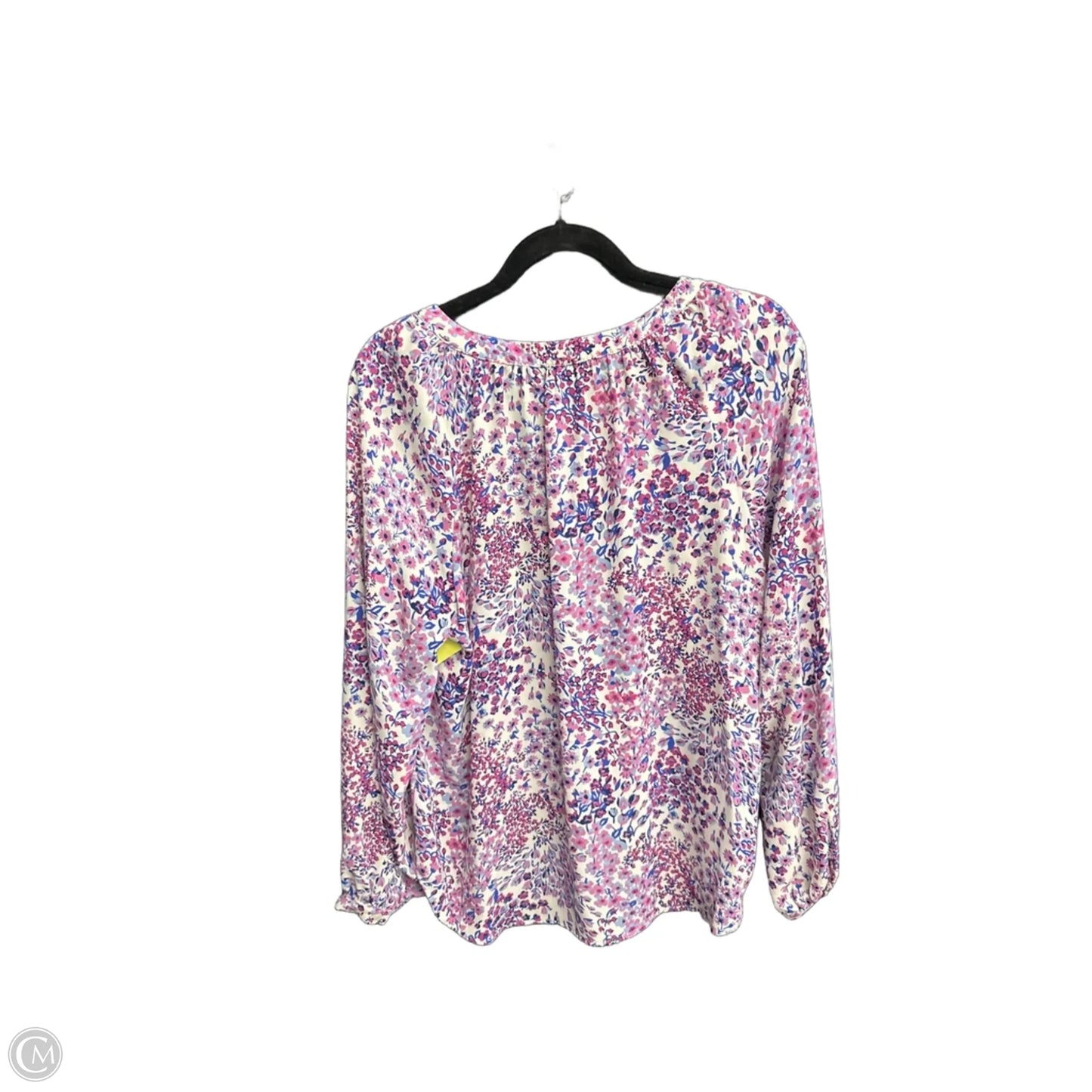 Top Long Sleeve By Talbots In Floral Print, Size: L