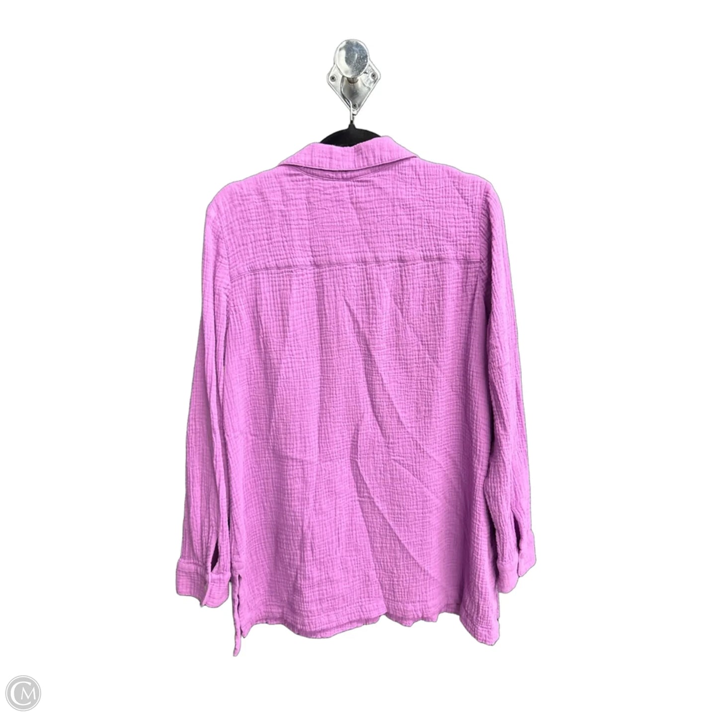 Top Long Sleeve By Soft Surroundings In Purple, Size: L