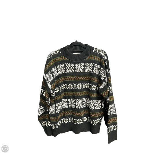 Sweater By Clothes Mentor In Black & Brown, Size: M