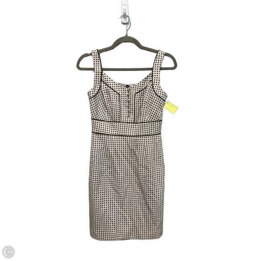 Dress Casual Midi By Antonio Melani In Brown & White, Size: 2