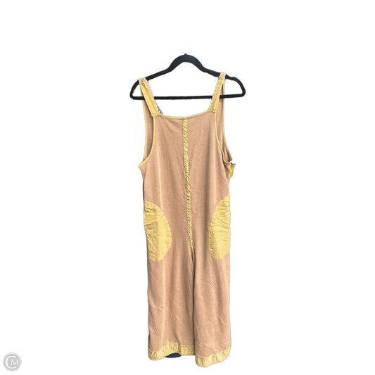 Jumpsuit By Clothes Mentor In Brown & Yellow, Size: L