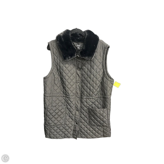 Vest Puffer & Quilted By Jones New York In Black, Size: 2x