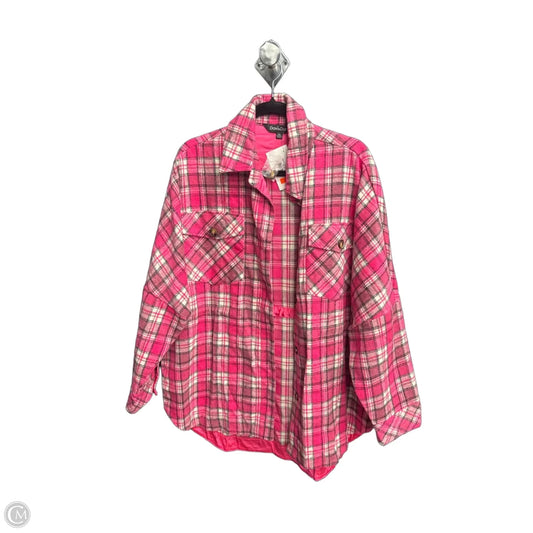 Jacket Shirt By Davi & Dani In Pink, Size: Xl