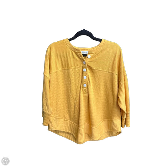 Top Short Sleeve By West Bound In Yellow, Size: Xl