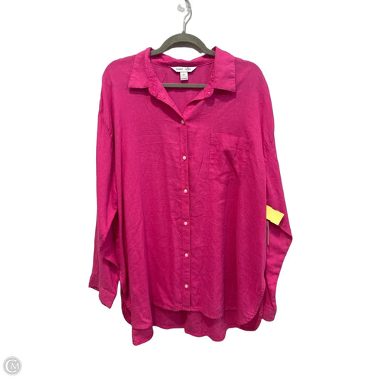 Top Long Sleeve By Old Navy In Pink, Size: Xl