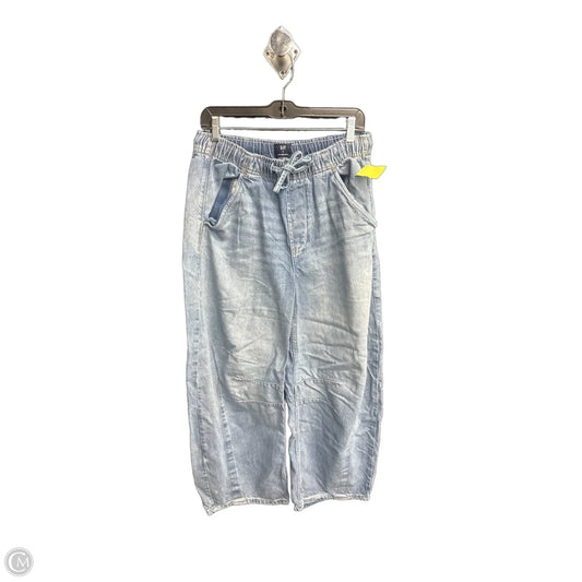 Jeans Wide Leg By Gap In Blue Denim, Size: 4