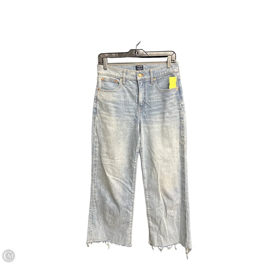 Jeans Wide Leg By J. Crew In Blue Denim, Size: 2