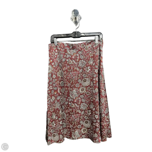 Skirt Midi By Ann Taylor In Floral Print, Size: 6
