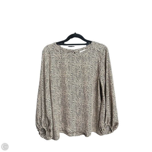 Top Long Sleeve By Loft In Animal Print, Size: Mp