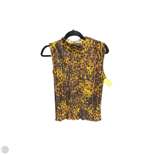 Top Sleeveless By Rails In Brown & Yellow, Size: Xs