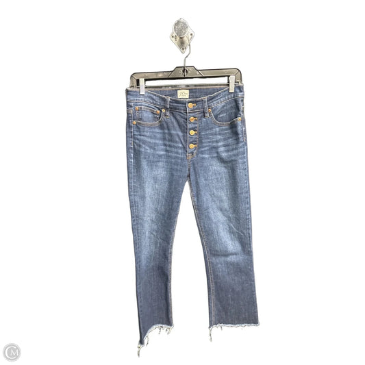 Jeans Boot Cut By J. Crew In Blue Denim, Size: 4