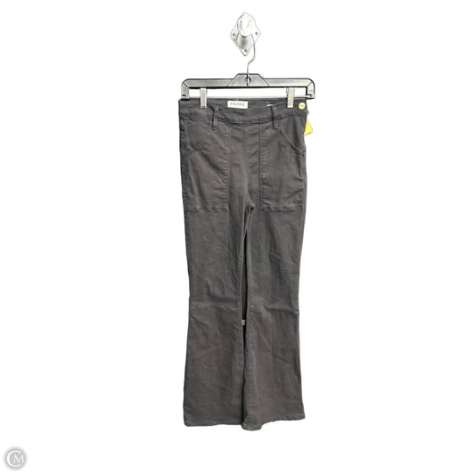 Jeans Flared By Frame In Black Denim, Size: 2