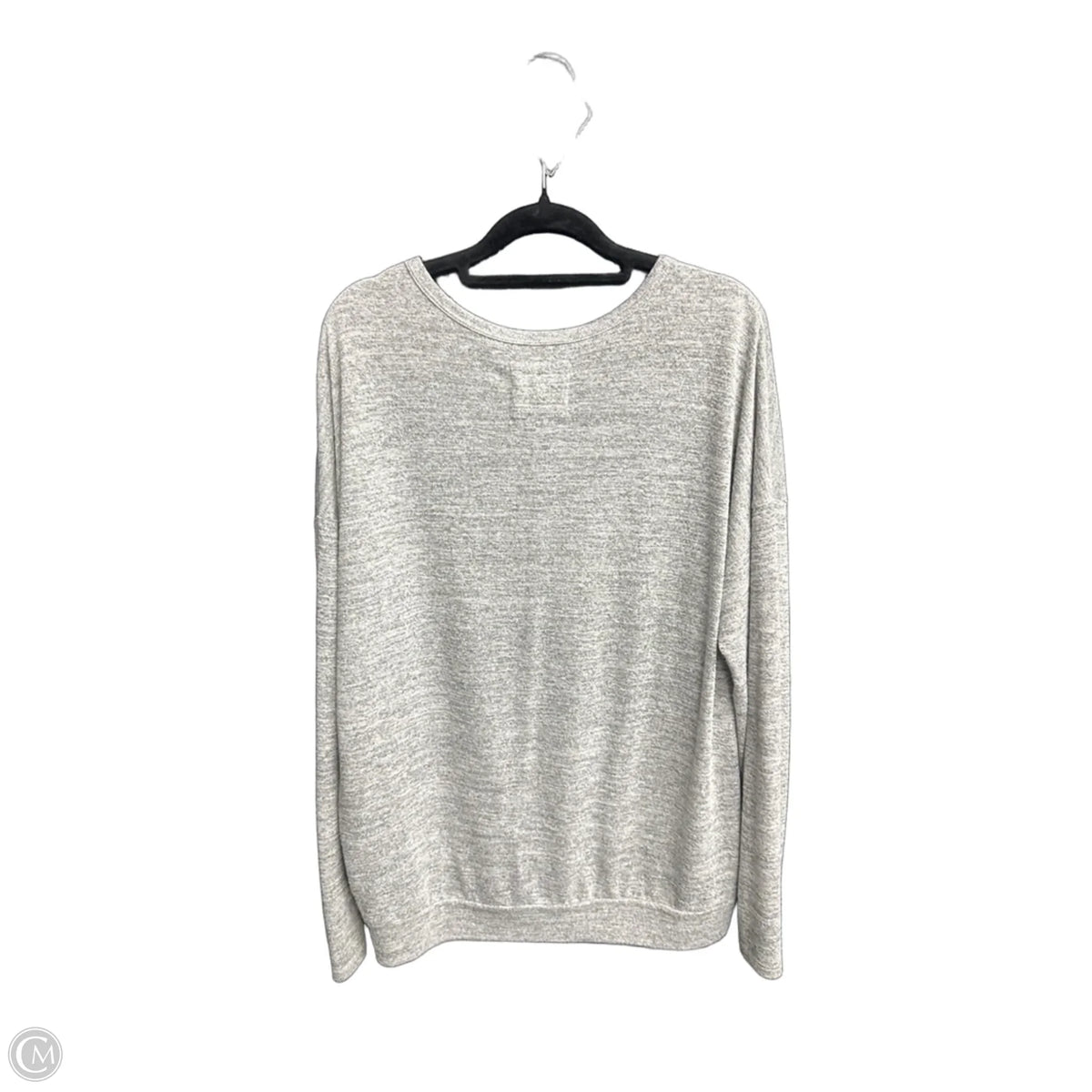 Top Long Sleeve By Cupio In Grey, Size: M
