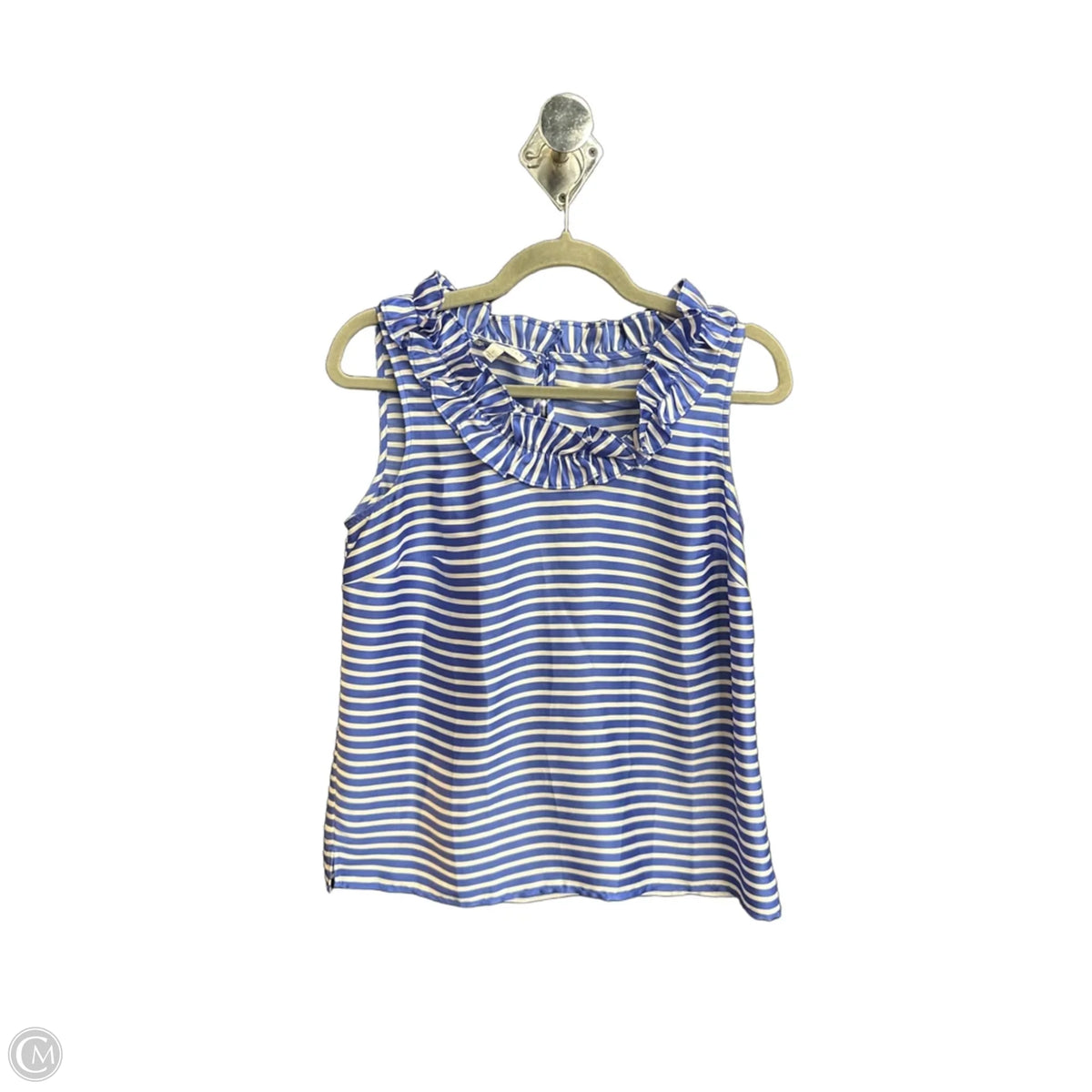 Top Sleeveless By Talbots In Striped Pattern, Size: S