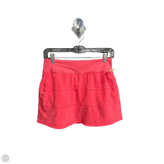 Athletic Skort By Lululemon In Pink, Size: S