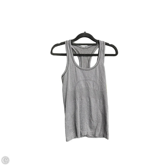 Athletic Tank Top By Lululemon In Black & Grey, Size: S