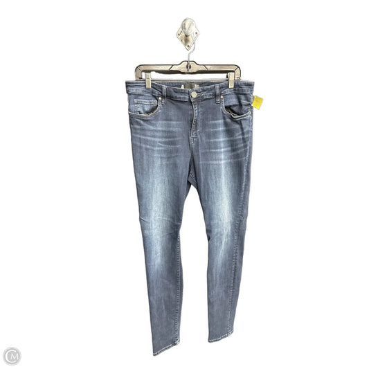 Jeans Skinny By Kut In Blue Denim, Size: 16
