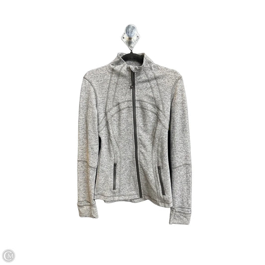 Athletic Jacket By Lululemon In Grey, Size: S