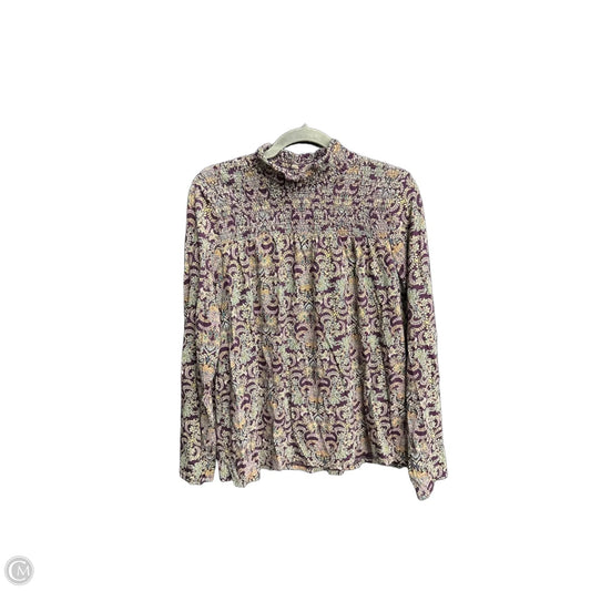 Top Long Sleeve By J. Jill In Multi-colored, Size: L