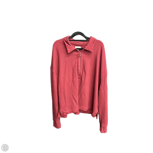 Top Long Sleeve By Lou And Grey In Maroon, Size: 2x