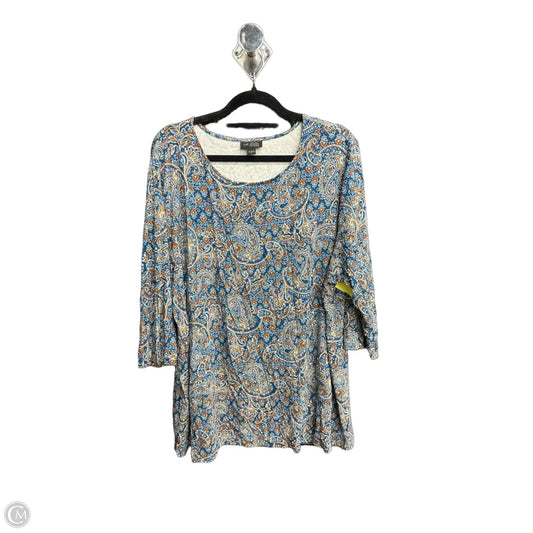 Top Long Sleeve By J. Jill In Multi-colored, Size: Xl