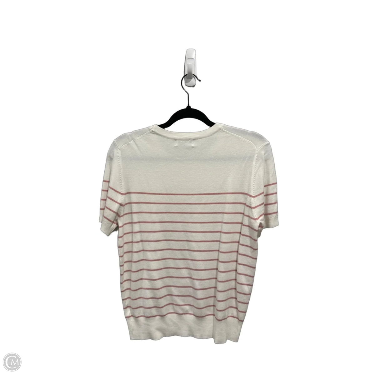 Top Short Sleeve By Be Cool In Striped Pattern, Size: M