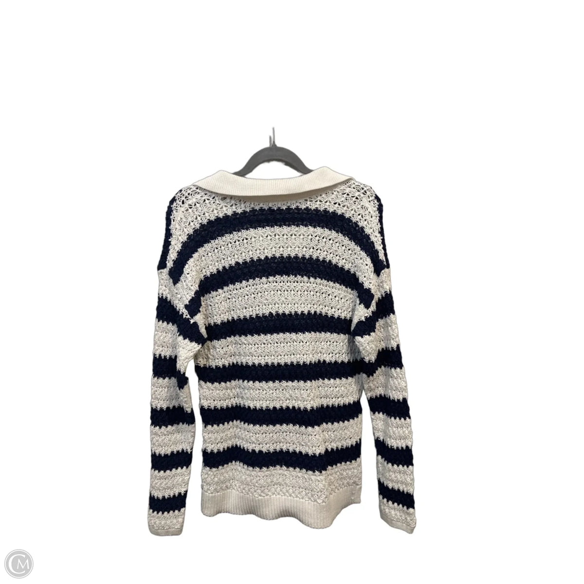 Sweater By Talbots In Striped Pattern, Size: M