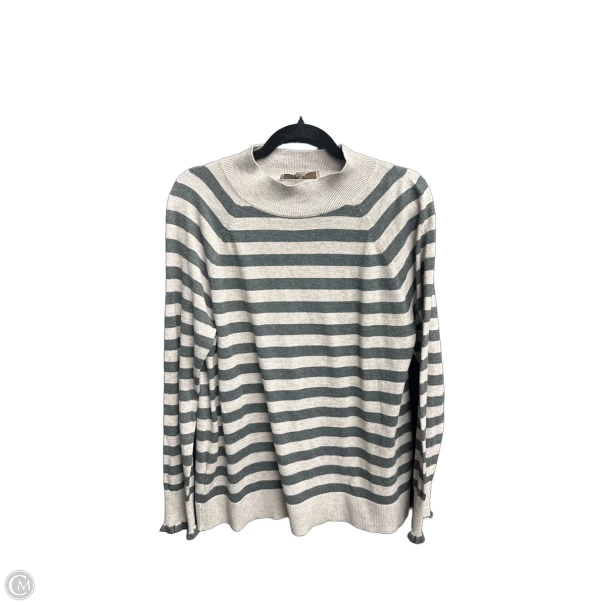 Sweater By Loft In Striped Pattern, Size: L