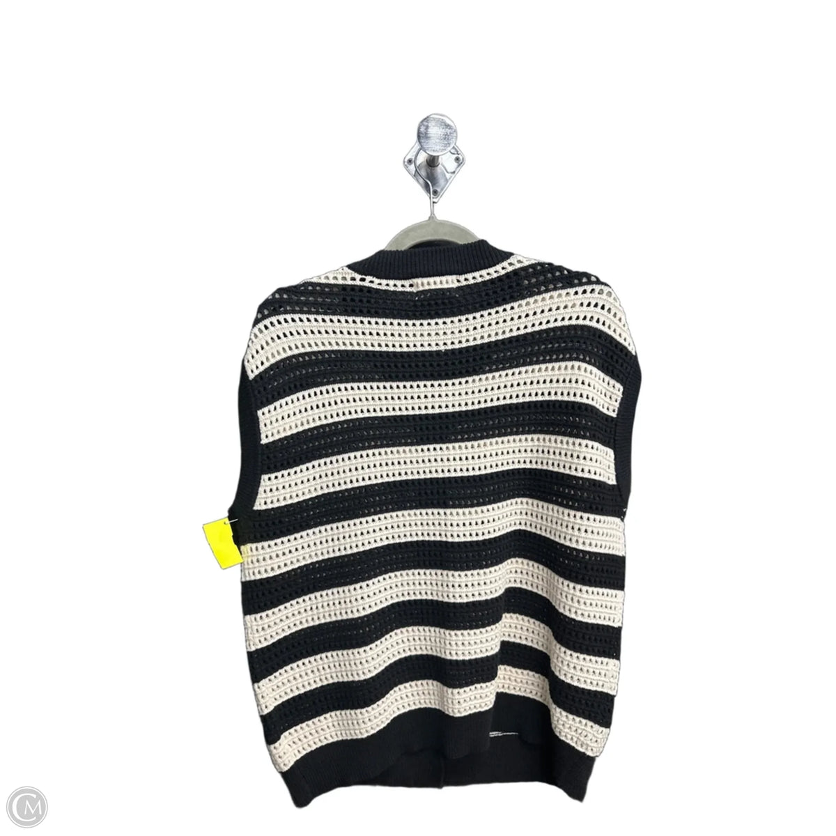 Vest Sweater By Universal Thread In Striped Pattern, Size: S