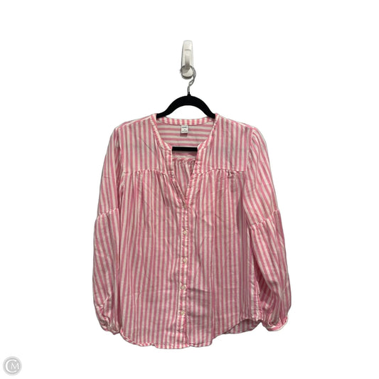 Top Long Sleeve By Old Navy In Pink, Size: M