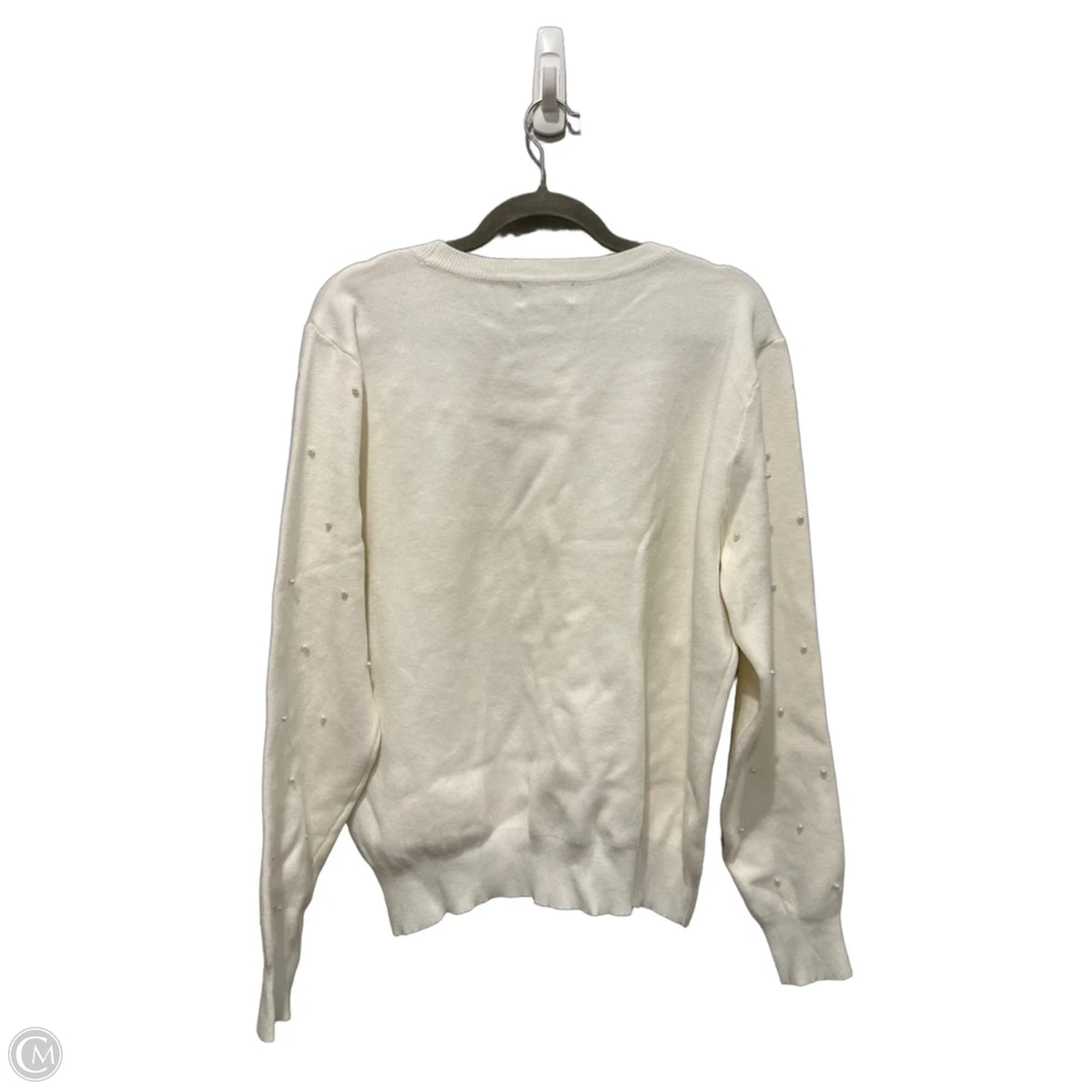 Sweater By Cato In White, Size: Xl