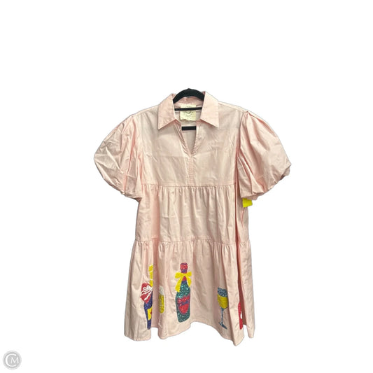 Dress Casual Short By Fantastic Fawn In Pink, Size: S