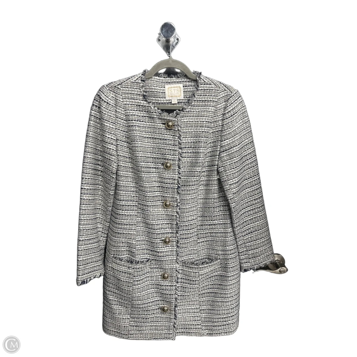 Blazer By Sail To Sable In Striped Pattern, Size: S
