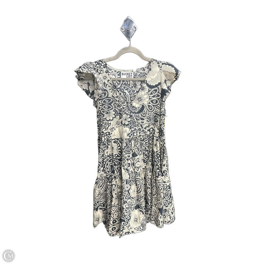 Dress Casual Short By Bucketlist In Black & Cream, Size: S