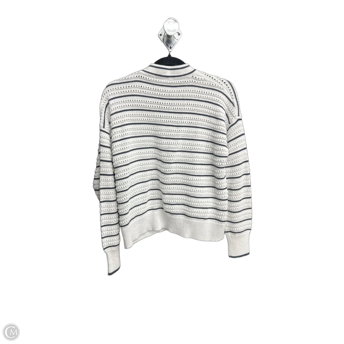 Sweater Cardigan By Varley In Striped Pattern, Size: M