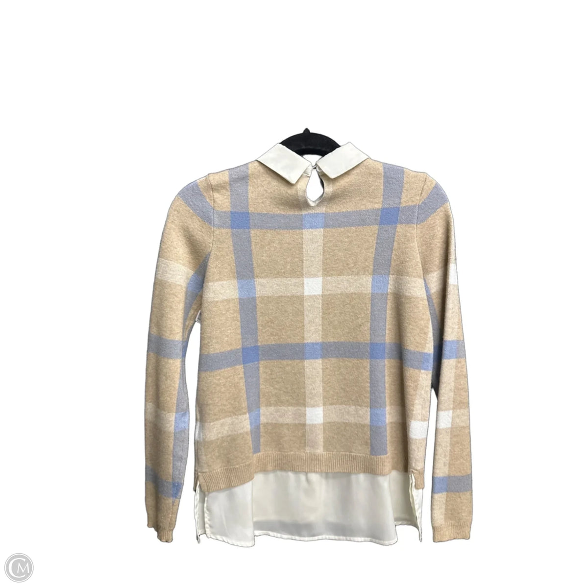 Sweater By Tahari In Plaid Pattern, Size: Xs