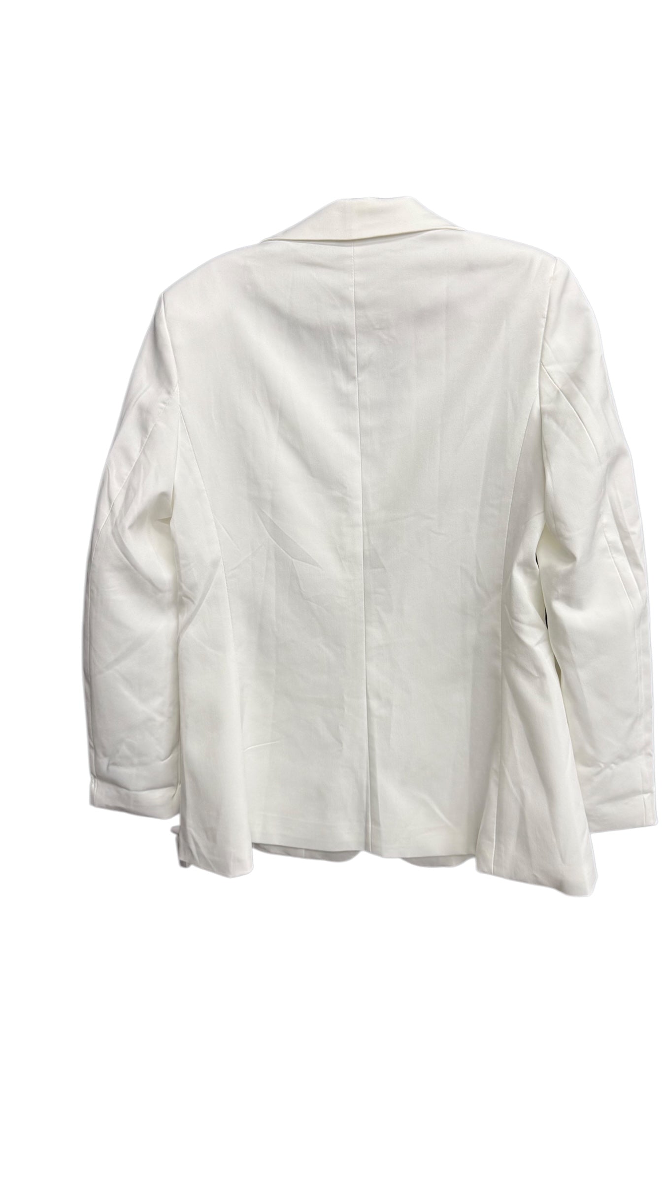 Blazer By Clothes Mentor In White, Size: M