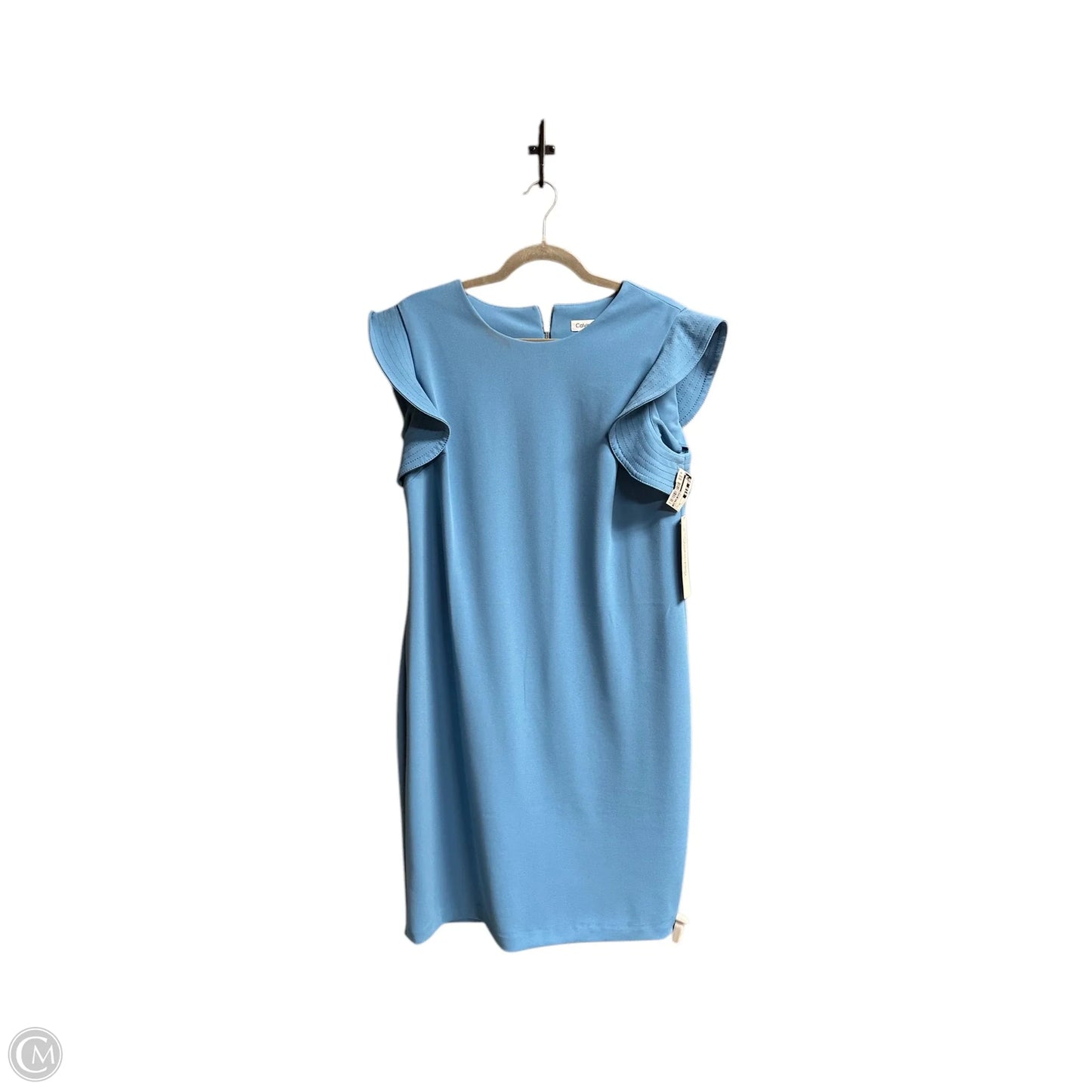 Dress Casual Midi By Calvin Klein In Blue, Size: Xl