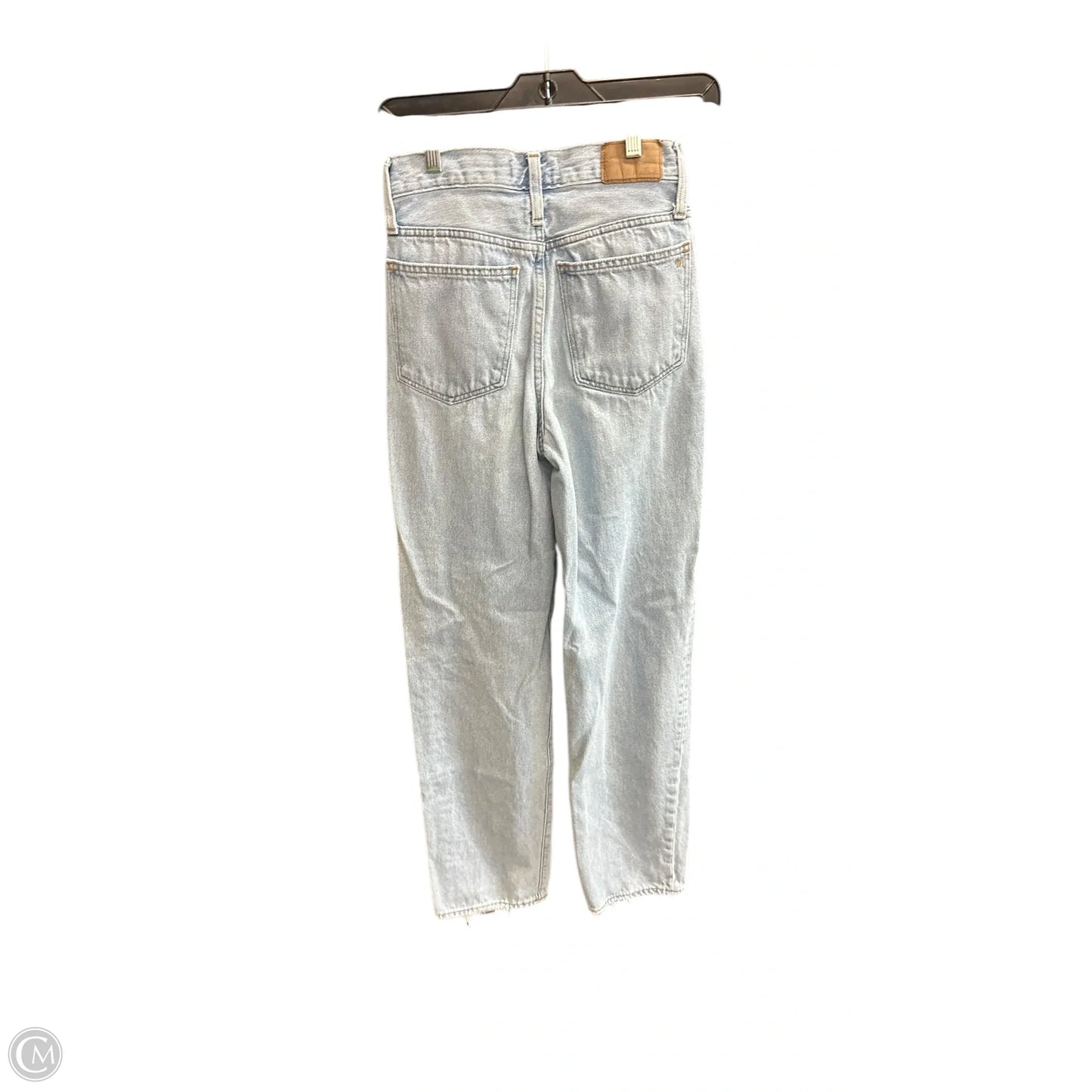 Jeans Straight By Madewell In Blue Denim, Size: 0