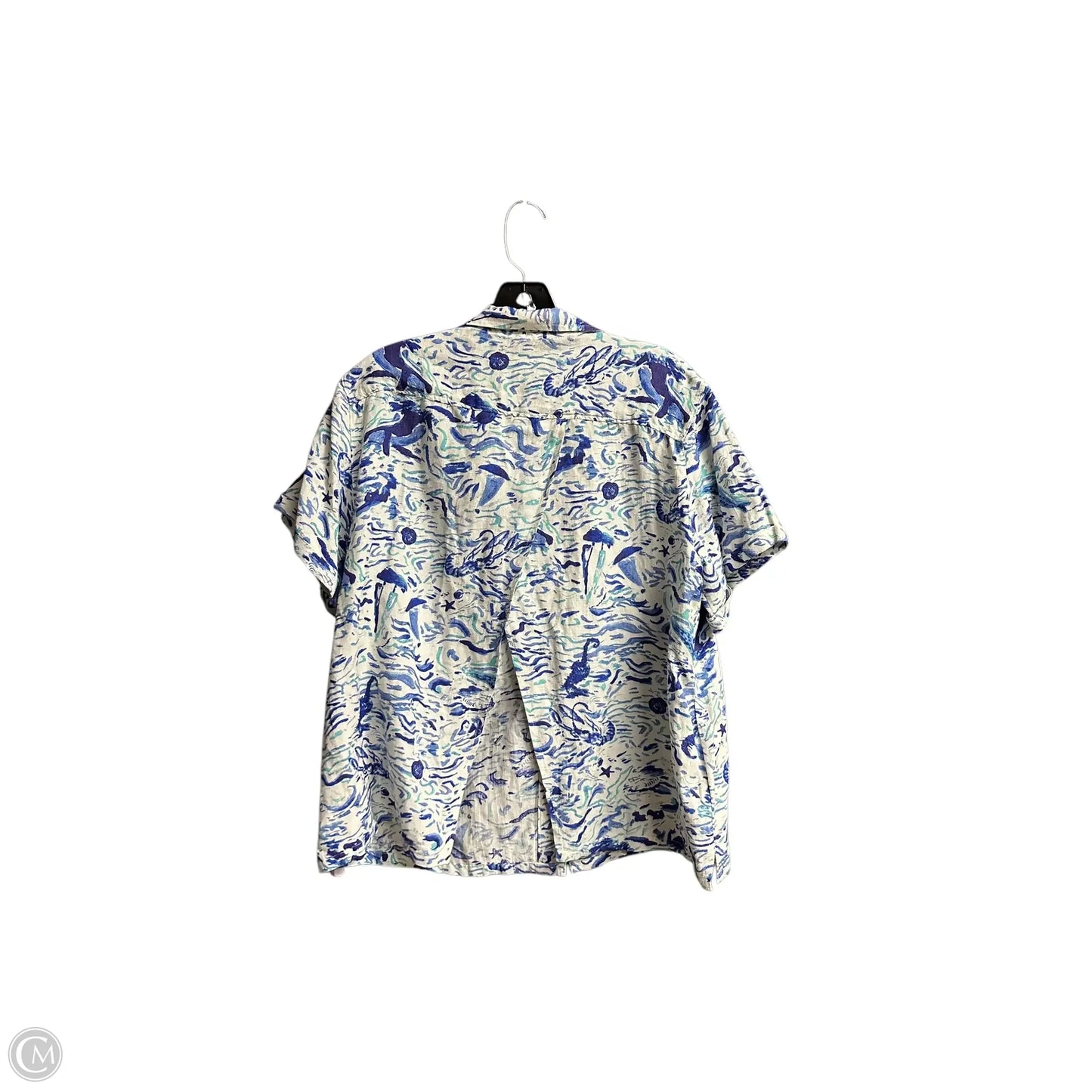 Top Short Sleeve By Maeve In Blue, Size: S