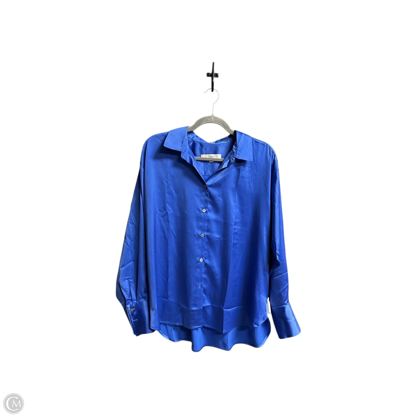 Top Long Sleeve By Loft In Blue, Size: M