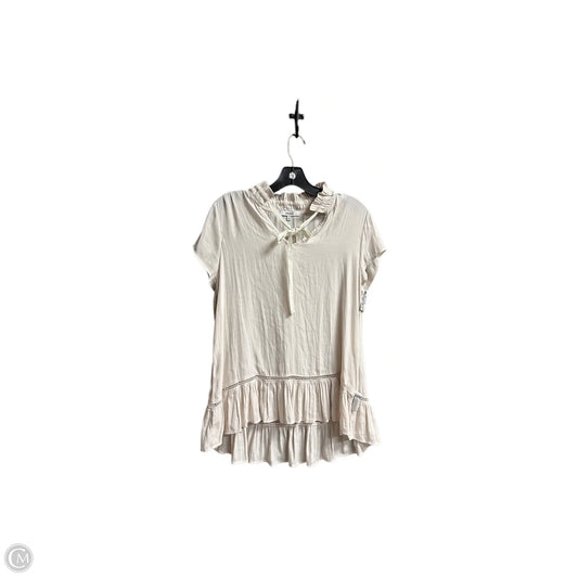 Top Sleeveless By Ro & De In Beige, Size: M