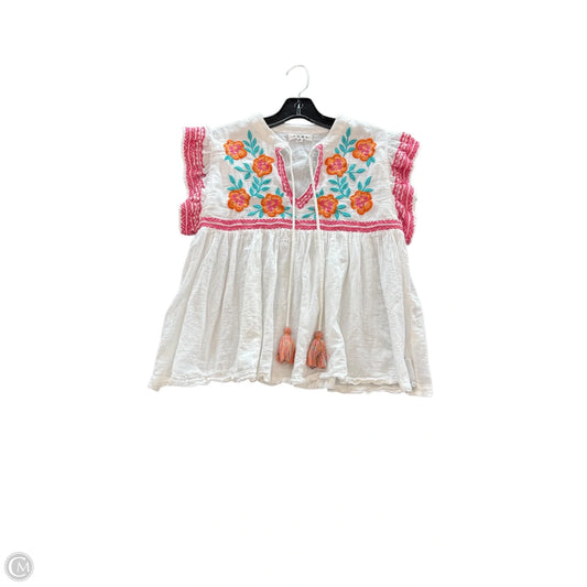 Top Short Sleeve By Thml In White, Size: Xs