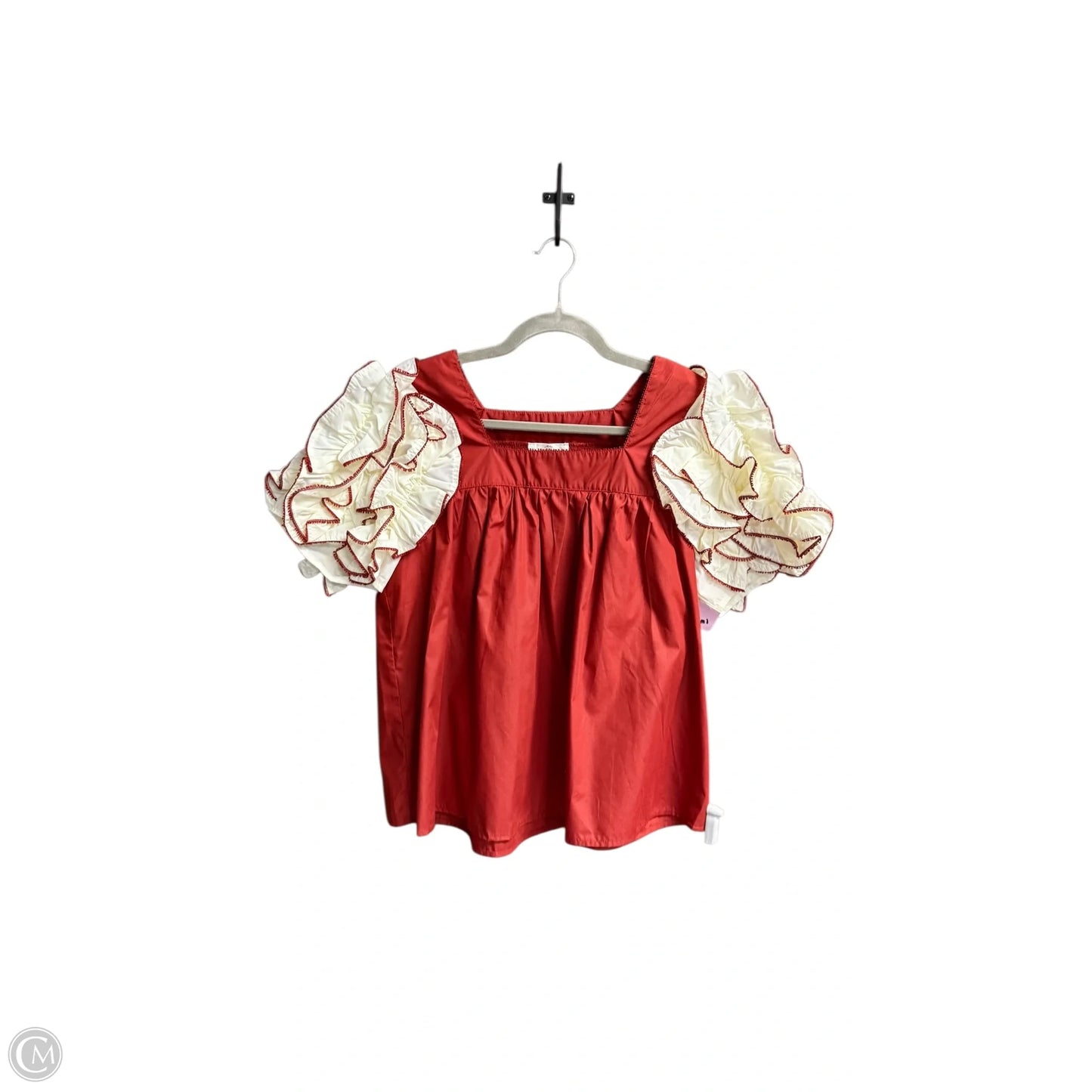 Top Short Sleeve By Entro In Orange, Size: M