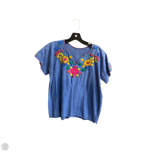 Top Short Sleeve By Clothes Mentor In Blue, Size: S