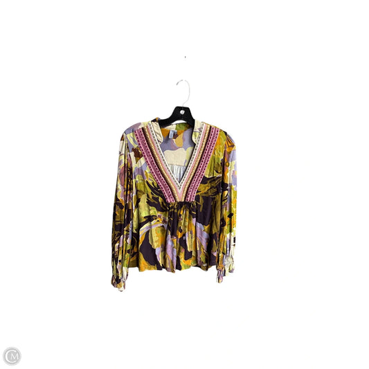Top Long Sleeve By Bl-nk In Multi-colored, Size: S