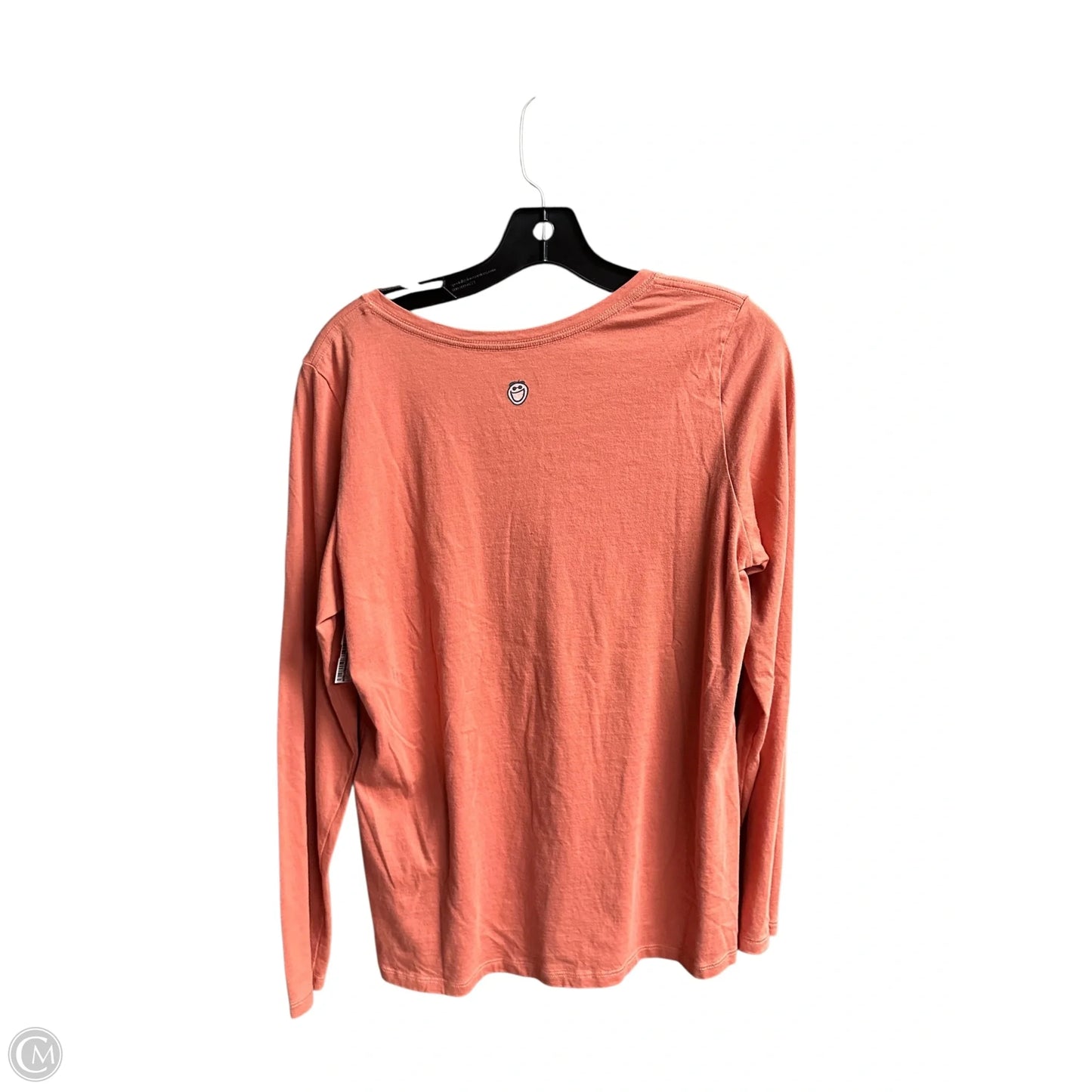 Top Long Sleeve By Life Is Good In Orange, Size: M