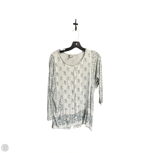Top Long Sleeve By Lucky Brand In Floral Print, Size: S